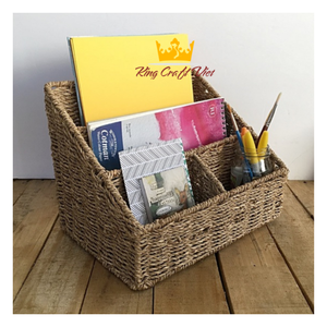 Organizador de Archivos Colgante de Seagrass, Estante de Pared para Decoración del Hogar, Hecho en Vietnam - Product Image 1