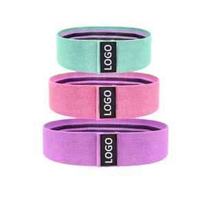 Ensemble de bandes de résistance en boucle de 3 pièces personnalisées OEM pour l'exercice à domicile, antidérapantes, écologiques, pour la physiothérapie, l'étirement et l'exercice - Product Image 1