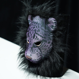 Masque à capuche de créature menaçante déguisement d'animal portable pour Halloween - Product Image 4