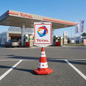 Ensemble de cônes de signalisation imprimés recto-verso avec logo, en plastique PC, pour avertissement routier et sécurité du trafic - Product Image 2