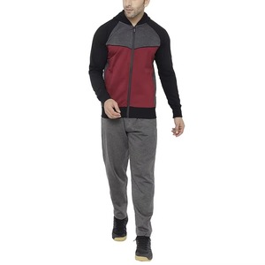 Conjunto de pantalones de chándal con capucha Unisex de calidad profesional Chándal de jogging informal de ajuste regular con cuello con capucha para hombres para invierno - Product Image 4