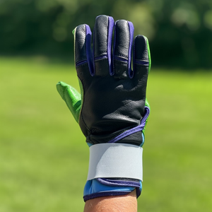 Low MOQ Full Finger Leather Batting Gloves Breathable Durable Eco-Friendly Ambidextrous Hand Protection Baseball Training Wear - Product Image 4