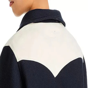 Veste universitaire unisexe en polyester et laine de qualité supérieure, à manches longues, best-seller, avec devant en véritable peau de mouton - Product Image 5