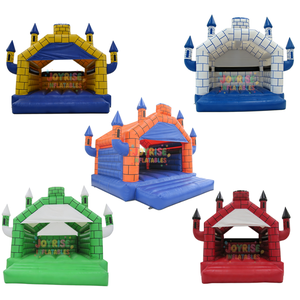 Château gonflable avec toboggan et tunnel sans souffleur - Product Image 4