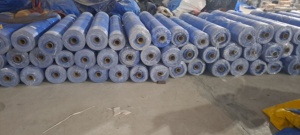 Le tissu lourd de polyéthylène Rolls 90gsm-250gsm imperméabilisent la couleur bleue - Product Image 5