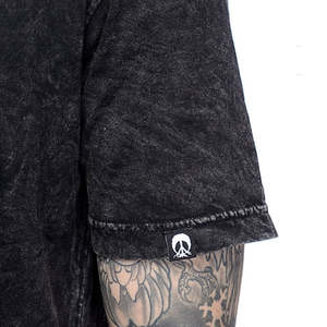 เสื้อยืดลายกราฟฟิกขนาดใหญ่สำหรับผู้ชายเสื้อยืดโอเวอร์ไซส์คอกลมพิมพ์ลายสีดำแนววินเทจ - Product Image 5