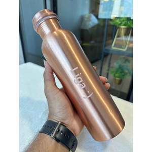 ขวดน้ำทองแดงคุณภาพสูงขายดี100% อินเดียส่งออกภาชนะใส่เครื่องดื่มเป็นมิตรต่อสิ่งแวดล้อม - Product Image 5