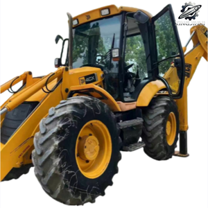 Chargeuse sur pneus JCB 4CX d'occasion, 8,6 tonnes, godet de 1 m³, marque britannique d'origine, construction, faible nombre d'heures, certifiée CE, chargeuse-pelleteuse d'occasion - Product Image 1