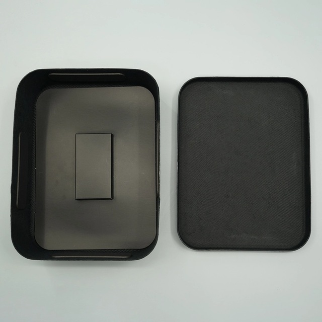 OEM Black Lid and Bottom Molded Pulp Electronics Box Packaging Eco Friendly Sustainable Protective Packaging