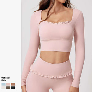 Ropa Deportiva Personalizada, Pantalones de Yoga, Ropa de Gimnasio para Mujer, Cintura Alta, Poliéster/Nailon, Secado Rápido, Transpirable, Logotipo Personalizado - Product Image 2