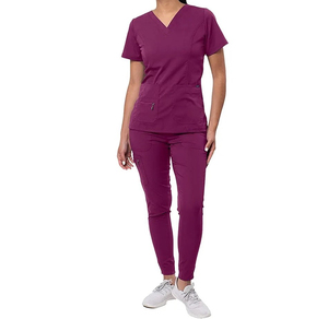 Conjunto de uniformes médicos de verano Unisex 2025, uniformes de Hospital de lona elástica, venta al por mayor, uniformes de enfermería para hombres y mujeres - Product Image 2
