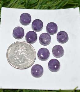 Cabochons de lépidolite naturelle de haute qualité taille de forme mixte pour la fabrication de bijoux 1mm trou diamètre pendentif collier Options OEM - Product Image 4