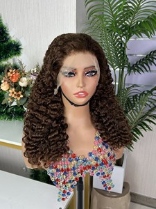 100% Raw Human <b>Hair</b> High Density 13*4 Burmese <b>curly</b> <b>wig</b> lace frontal <b>wig</b> - Product Image 3