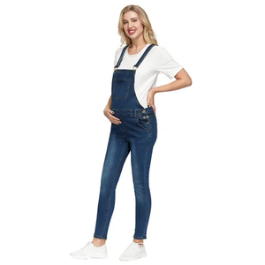 OEM Custom <b>Women</b> Vintage Denim Streetwear Y2K Bow High Waist Jumpsuit <b>Shorts</b> Overalls - Product Image 2