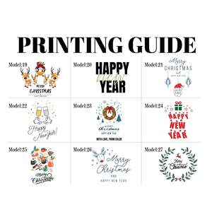 Bolsas de Muselina de Algodón Personalizadas, 27 Diseños para Recuerdos de Fiesta de Navidad y Regalos Familiares, Bolsas de Regalo de Navidad Reciclables - Product Image 5
