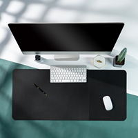 Élégant tapis de bureau en cuir véritable grande table de bureau bloc-notes anti-dérapant durable impression par transfert de chaleur en stock LDP-0062