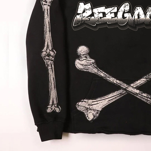 Sudadera con Capucha y Cremallera de Felpa 100% Algodón OEM para Hombre, Bordada, con Impresión Digital Personalizada, Talla Grande, para Invierno - Product Image 3