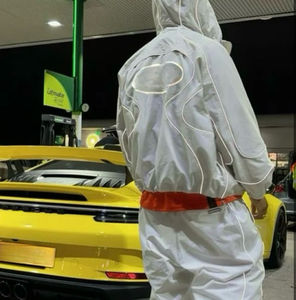 Ensemble survêtement décontracté surdimensionné personnalisé OEM ODM 2025, veste coupe-vent réfléchissante en nylon, ensemble veste et pantalon de jogging pour homme - Product Image 6