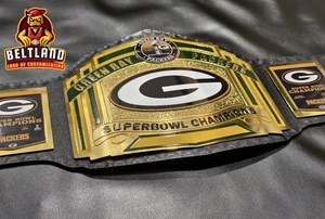 เข็มขัดแชมป์กรีนเบย์แพ็คเกอร์สสำหรับผู้ใหญ่ สวมใส่สบาย ทนทาน ขนาดเอวสูง  วัสดุสังกะสี 2 มม. และ 4 มม. - Product Image 4