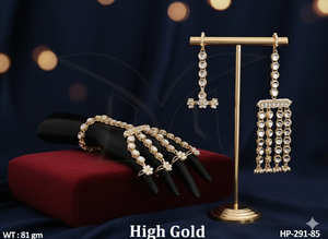 Haute or Antique Hath Panja pour femmes élégant bijoux de main de mariée traditionnel indien fête porter des accessoires - Product Image 2