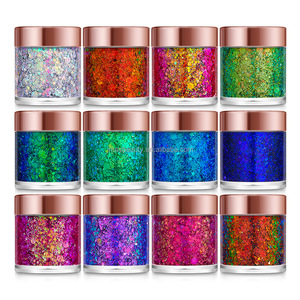 Festivali köpüklü metalik tıknaz Glitter parti yüz vücut çok krom holografik göz farı yanardöner Glitter jel - Product Image 3