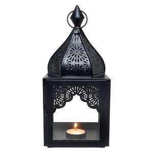 Linternas de cúpula de madera de estilo persa únicas con tapa de bronce antiguo hechas con buen material Set 2 faroles ideales para el calentamiento de la casa - Product Image 6