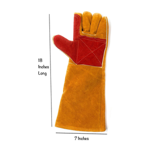 Guantes de Cuero de 6 Pulgadas para Manipulación de Animales, Guantes Multiusos para Atrapar Reptiles y Acicalar - Product Image 4