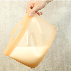 ถุงเก็บซิลิโคนพร้อมซิปถุงอาหารทำความสะอาดง่ายซิลิโคนตู้แช่แข็งปลอดภัย - Product Image 5