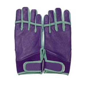 Guantes de bateo de béisbol hechos a medida Guantes de entrenamiento de bateo de béisbol de cuero genuino de la mejor calidad - Product Image 3