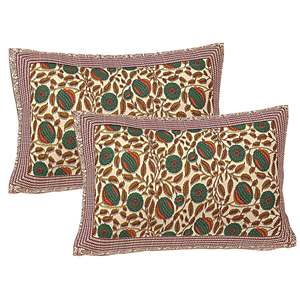 100% Cotton Green <b>Floral</b> Super King <b>Bed</b> Set with 3 Pieces (SHKV1108) - Product Image 3