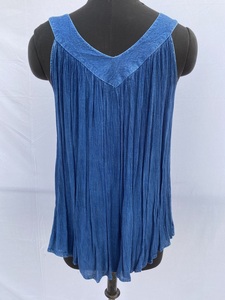 ชุดเดรสผ้าฝ้ายเกาะอกชายหาดไม่มีสายหนังพิมพ์ลายดอกไม้ดอกไม้แขนยาวคอวี - Product Image 2