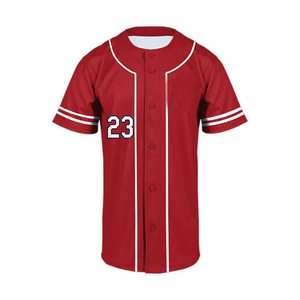 Camiseta de Béisbol Personalizada para Jugador de Equipo, Manga Corta, 100% Poliéster, Anti-UV, Antibacteriana, Transpirable, de Secado Rápido - Product Image 2