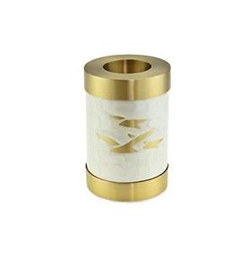 Urne pour animaux de compagnie en laiton rouge et or avec 100 pouces cubes Fabrication et fournisseur d'urnes de crémation pour animaux de compagnie Pas cher en gros - Product Image 3