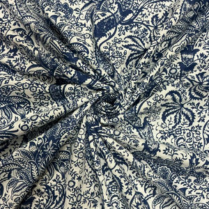 Tissu en coton biologique imprimé floral, écologique, multi-couleurs, décoration intérieure, artisanat, vêtements décontractés légers, robes - Product Image 1