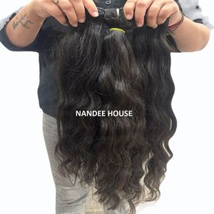 Extensions de cheveux naturels indiens Remy ondulés avec closure transparente 4x4, boucles, 22 pouces, densité 100%, pré-épilées, double trame faite à la machine - Product Image 6