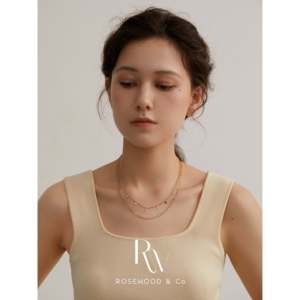 Collana a Catena con Perline Dorate e Paillettes, Collane Stratificate alla Moda con Perline e Paillettes - Product Image 4