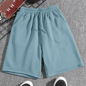กางเกงวิ่งขาสั้นลำลองสำหรับผู้ชายกางเกงขาสั้นออกกำลังกายสีพื้นระบายอากาศได้ดีสำหรับฤดูร้อน - Product Image 3