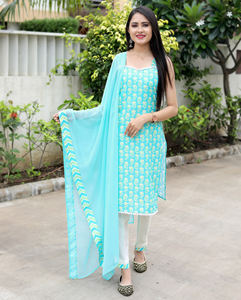 Vente chaude vêtements ethniques indiens et pakistanais concepteur Kurta pantalon Salwar Kameez Dupatta ensemble au prix de gros pour l'été - Product Image 4