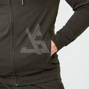 Sudadera con Capucha y Cremallera para Hombre, Estilo Urbano de Invierno, Mezcla de Algodón/Poliéster, Felpa, Tinte Liso, Personalizable, Alta Calidad, Ecológica - Product Image 6