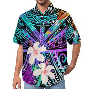เสื้อเชิ้ตแขนสั้นสำหรับผู้ชายเสื้อชายหาดฮาวายดีไซน์เนอร์เสื้อเชิ้ตลำลองสำหรับผู้ชายขายส่ง - Product Image 6