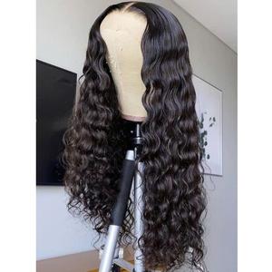 Perruque bouclée birmane profonde du Vietnam brute sans colle perruques en cheveux dentelle Full HD comprenant une vague profonde vague naturelle droite vierge transparente - Product Image 6