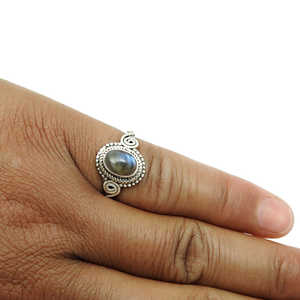 Piedra Preciosa de Labradorita Azul Fuego Más Vendida, Joyería Boho Hecha a Mano, Regalo Perfecto para Bodas y Fiestas, Hecha de Plata de Ley 925 Maciza - Product Image 6