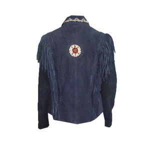 Chaqueta de Cuero con Flecos Genuina para Mujer, Superventas, Abrigo Atrevido y Elegante para Mujeres a la Moda, Chaqueta de Cuero con Flecos - Product Image 4