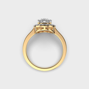 Anillo de compromiso romántico de oro sólido de 14K para mujer de 1,00 quilates, corte de corazón, Diamante cultivado en laboratorio, joyería fina, regalo de San Valentín de aniversario - Product Image 4