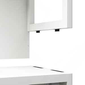 ตู้เก็บของไม้ไผ่สีขาวขนาดใหญ่สำหรับบ้านห้องน้ำหรือเฟอร์นิเจอร์ห้องนั่งเล่นพร้อมชั้นวาง - Product Image 6