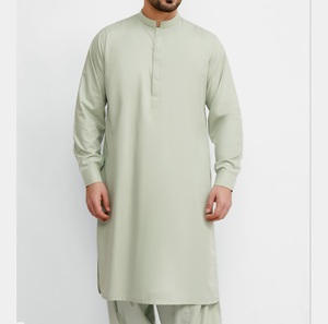 Vêtements de travail formels d'extérieur de haute qualité Eid Ramadan porte des vêtements en viscose ethnique pakistanaise robes hommes Shalwar Kameez fête - Product Image 2
