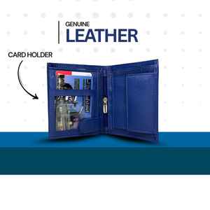 Tarjetero y Monedero de Piel de Cabra Genuina Ecológica con Estampado, Tamaño Estándar, de SHEELA ENTERPRISES - Product Image 1