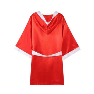 เสื้อคลุมสำหรับชกมวยของผู้ชายเสื้อคลุมสำหรับชกมวยสีทึบมีโลโก้ตามสั่ง - Product Image 6