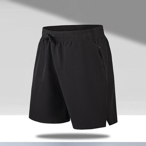 Short de sport décontracté en polyester pour homme, toile respirante à lacets, sport de fitness d'été, poche écologique avec étiquette personnalisée - Product Image 6