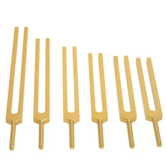 Mars International Manufacture 6 pcs Tuning forks with 528 hz 432 Tuning fork For Sound Healing Therapy Free Fast Shipping.....
